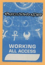 Earth Wind & Fire 2005 Concert Tour WORKING Backstage Pass