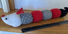 Baby Gund Caterpillar Black Red White Crinkle Jingle Squeak Rattle