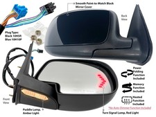 Power Folding Mirror For Gm Pickup Suv 2003-2006 Puddle Memory Passenger Side