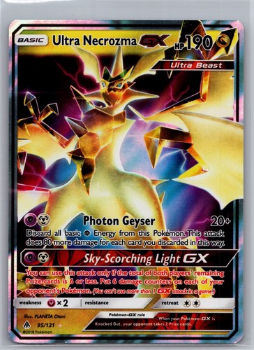 ULTRA NECROZMA GX 95/131 FORBIDDEN LIGHT GX RARE NM 2018 POKEMON HOLO