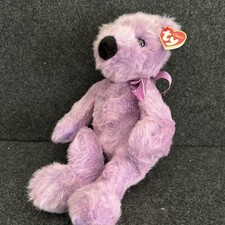 Ty Vtg Beanie Buddy - “Lilacbeary” the Bear - (1999, Retired) - [14 Inch]