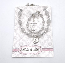 Cherished Moments Mom  Me Sterling Silver Bracelet Set New