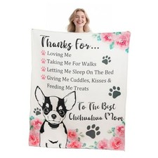 Chihuahua Gifts for Women Dog Lovers Soft Warm Chihuahua Blanket Throw 50 x