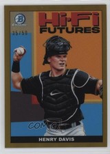 2022 Bowman Hi-Fi Futures Gold Refractor 35/50 Henry Davis #HIFI-17 15sd