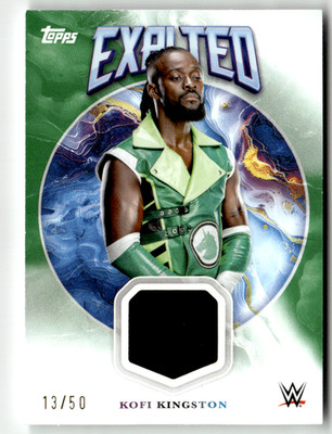 Topps Exalted WWE 2025 No. EXT-KKN Kofi Kingston Event-Used Patch 13/50