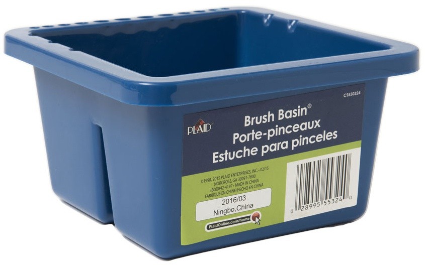 Plaid:Craft CS550324 Apple Barrel Brush Basin-8.5"X6.5"X3.5" (3Pk)