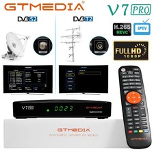 Full HD FTA DVB-S2/S2X/T2 Digital Satelliten Receiver Sat TV Twin Tuner HDMI PVR