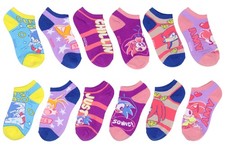 Sonic The Hedgehog Kids Tails Knuckles Amy No-Show Ankle Socks 6 Pair Pack
