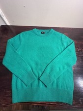 Crewcuts NWT Kids Cashmere Crewneck Sweater Green Boys Large Luxury Preppy 8-9