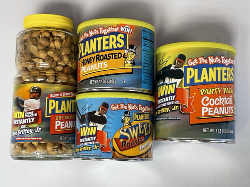 Griffey Jr 2000 Planters Peanuts Roasted Nuts! 4-Factory Sealed ! - Picture 1 of 1