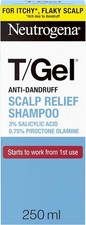 Neutrogena T/Gel Scalp Relief Anti-Dandruff Shampoo 250 ml (Pack of 1), Clear 