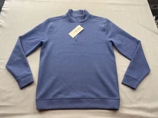 NEW Walter Hagen Golf Clubhouse Midweight 1/4 Zip Mens Sz SMALL Diamond Grid