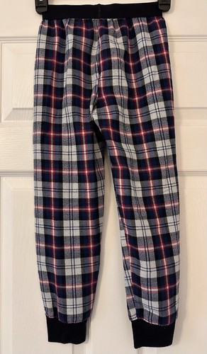 Abercrombie Kids Sleep Pajama Lounge Pants Size 7/8 Blue Red White Plaid Unisex - Picture 5 of 6