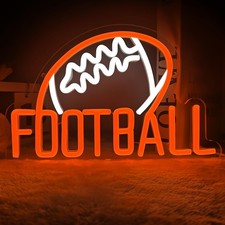 Football Neon Sign for Wall Decor Football Room Decor With Dimmable Switch Fo...