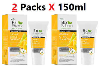 BIOBALANCE back to nature Bio Balance Organic Citrus Shampoo ( 2 Packs X 150ml )