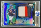 2021 Certified Justin Fields RC Patch Mirror Blue Auto Fabric #22/25