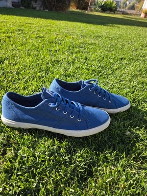 United Color Of Benetton Blue Canvas Sneakers