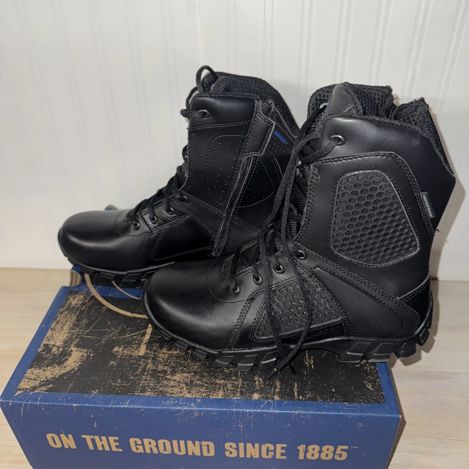 Botas BATES Talla US 9M 8 pulgadas de alto Cremallera Combate Impermeables Ligeras Foto 2 de 4