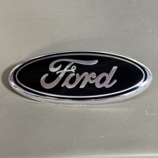 Ford 9 Inch Oval Emblem Badge Nameplate Logo Black Chrome F150 F250 F350 New Ford 9 Inch Oval Emblem Badge Nameplate Logo Black Chrome F150 F250 F350 New