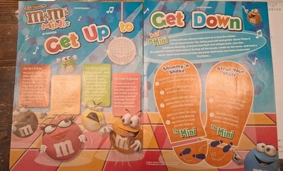 M&M Minis Get Up To Get Down Vintage Print Ad 2005 16X11