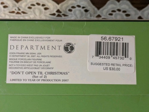 Dept 56 Snowbabies "Don't Open Till Christmas" penquin extra ornament 2007 - Picture 13 of 13