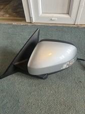 Volvo S40 Passenger Side Powerfold Wing Mirror In Silver 2004-2012