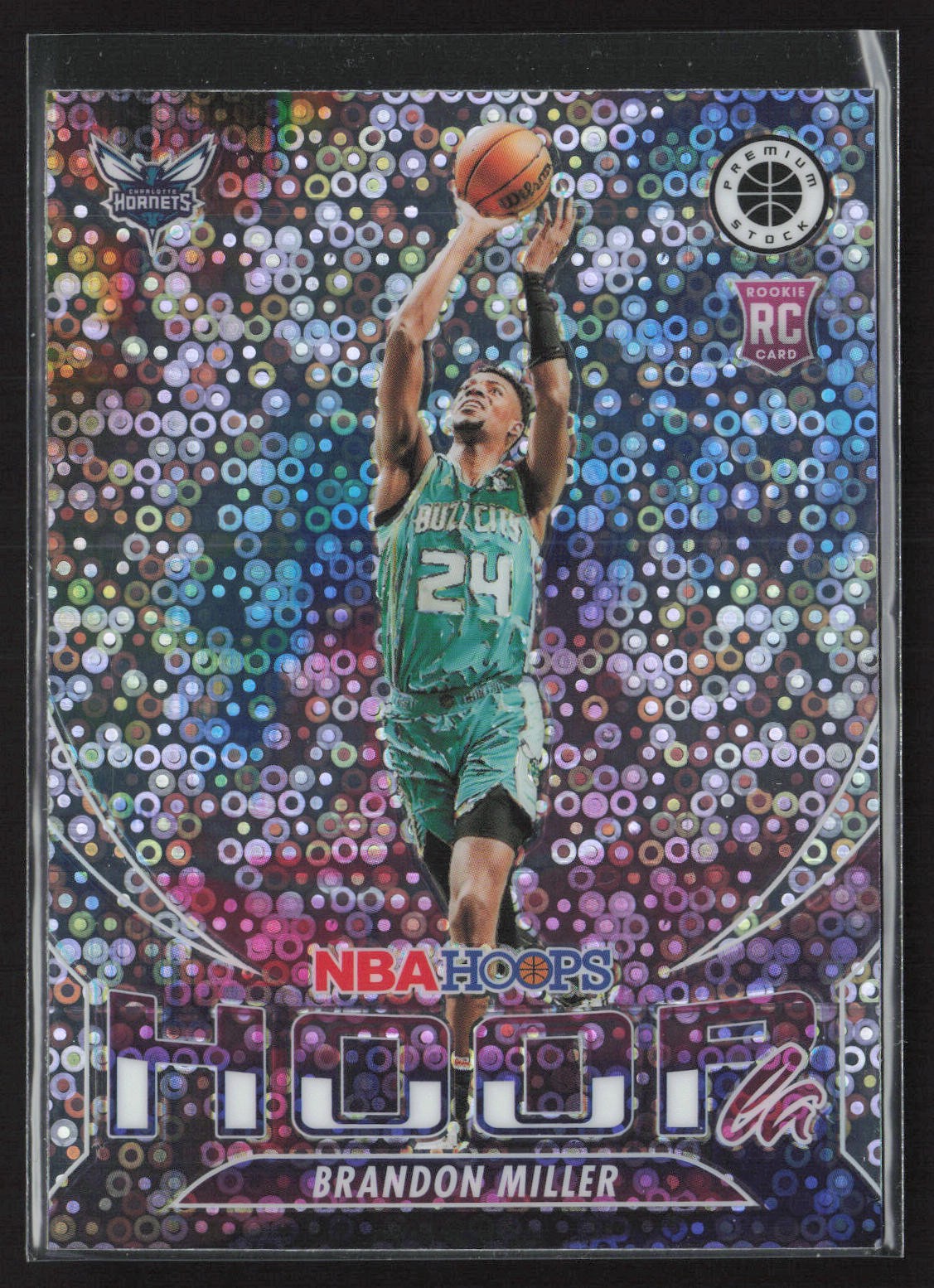 2023-24 Hoops Premium Stock #3 BRANDON MILLER HOOPLA DISCO PRIZM