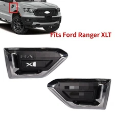 Fender Vent Emblem Chrome Left And Right Side For 2019-2023 Ford Ranger XLT 2Pcs