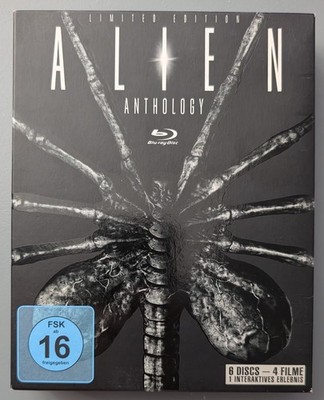 Alien Anthology Limited Edition Box Set, Blu-ray (6 Discs, 4 Filme)