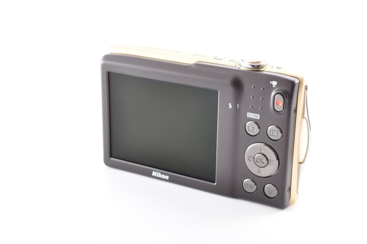 Nikon Coolpix S3300 Gold w/Box Near Mint Compact Digital