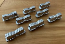 Vintage lata 60-te 70-te Ludwig Acrolite Snare Bęben Lug Zestaw 8 chromowanych uchwytów 2234 (#3)