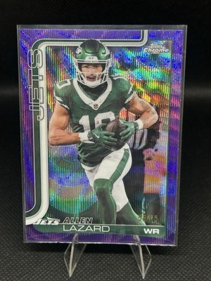 2025 Topps Chrome Allen Lazard Purple Wave Refractor /75 New York