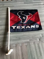 Car Window Flags - NFL Team Logo 2-side - Houston Texans