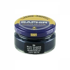 Navy Blue - Saphir Shoe Cream 50ml Jar - Made in France - Beaute du Cuir