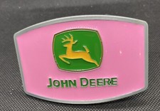 John Deere Ponk Zielony Żółty Jeleń Srebrny SpecCast Metalowa klamra paska Gospodarstwo