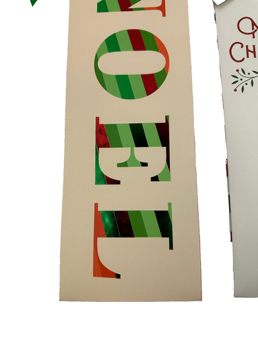 (3) NOEL Cheer Merry Christmas Cakewalk 12 Days of Christmas Wine Bags - Picture 3 of 8