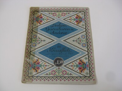Decken, Garntiuren U. Anderes in Kreuzstich cross stitch graph patterns, 1930's