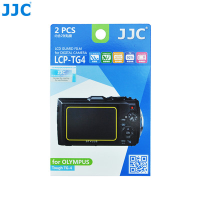 JJC 2PCS Camera LCD Screen Protector Film for OLYMPUS Tough TG-7 TG-5 TG-4 TG-3