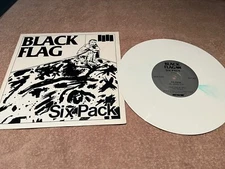 BLACK FLAG “Six Pack” 10-inch WHITE VINYL EX/EX PUNK SST