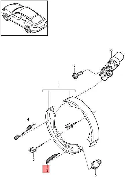 Genuine PORSCHE 718 911 918 991 Boxster Carrera Tension Spring  