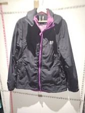 Karrimor Hiking Jacket Women's Size 14 Uk Black Walking Coat Express Shipping 