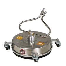 Pressure Washer Surface Cleaner Stainless Steel with 4 Wheels 2 Nozzles 13.7"