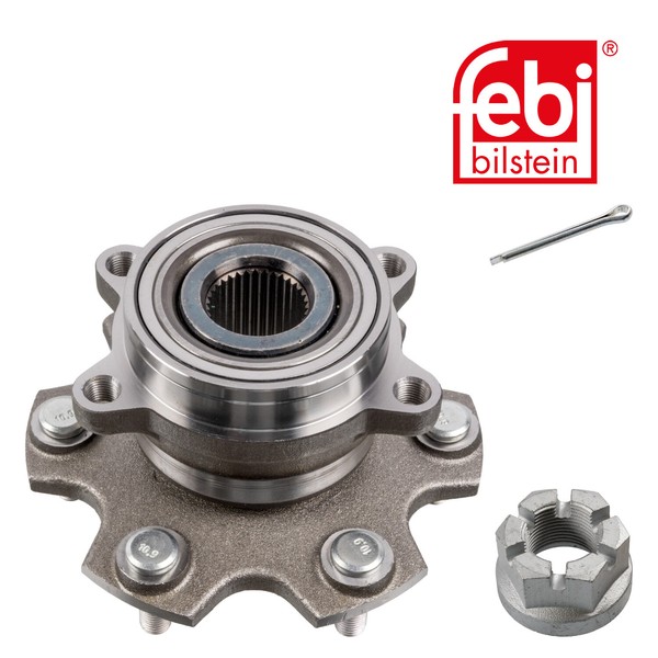1X Febi Bilstein Radlagersatz Hinten FüR Mitsubishi Pajero III 3.2 DI-D 3.5-image