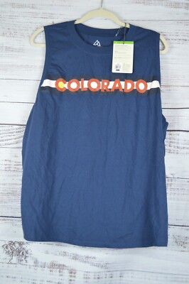 Alpine Design Womens Graphic Sleeveless Tank Colorado Athletic Top Size XL NWT