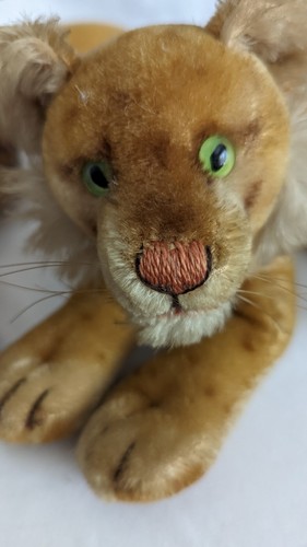 Vintage Steiff Mohair Lion Pair 12" One Owner - Picture 3 of 4