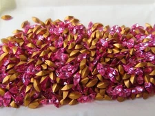 72 Swarovski Navettes in 8x4mm Rose/foiled. #4200/2