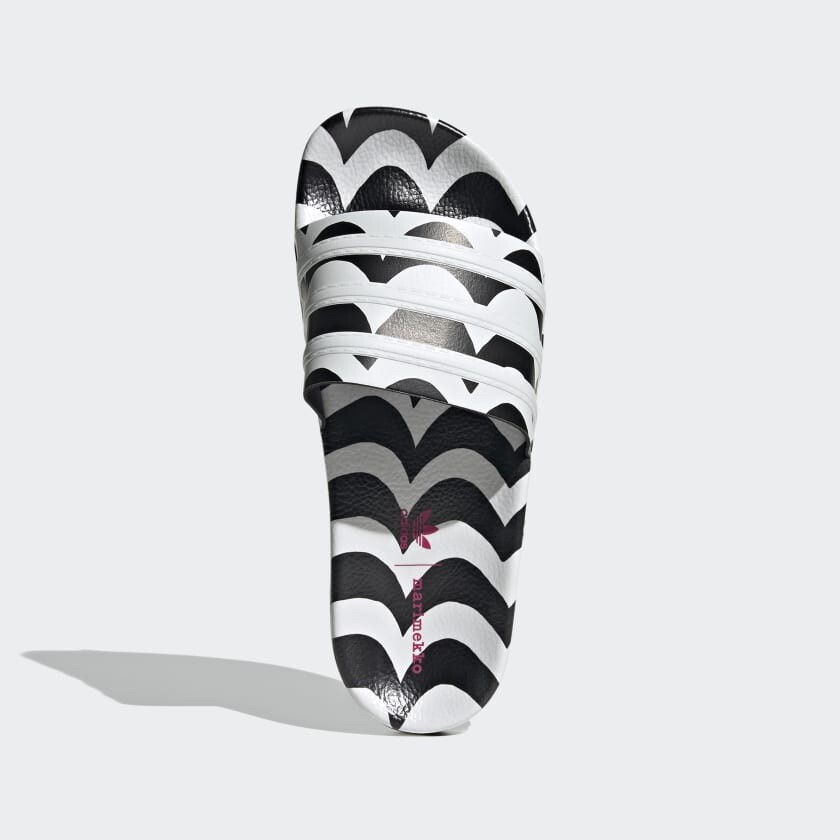 新品未使用adidas × marimekko ADILETTE W 23.5 NIB Adidas Marimekko Adilette Women Slides Core Black-Cloud
