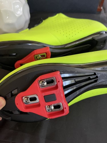 Scarpe da ciclismo unisex nuove SPEED verde fluo ciclismo taglia 45 - Foto 3 di 3