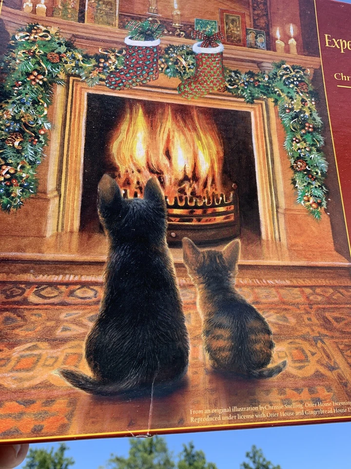 Rompecabezas EXPECTATIONS Gatos Gatito Chimenea CHRISSIE SNELLING 500 piezas ❤️tb11j Foto 3 de 4