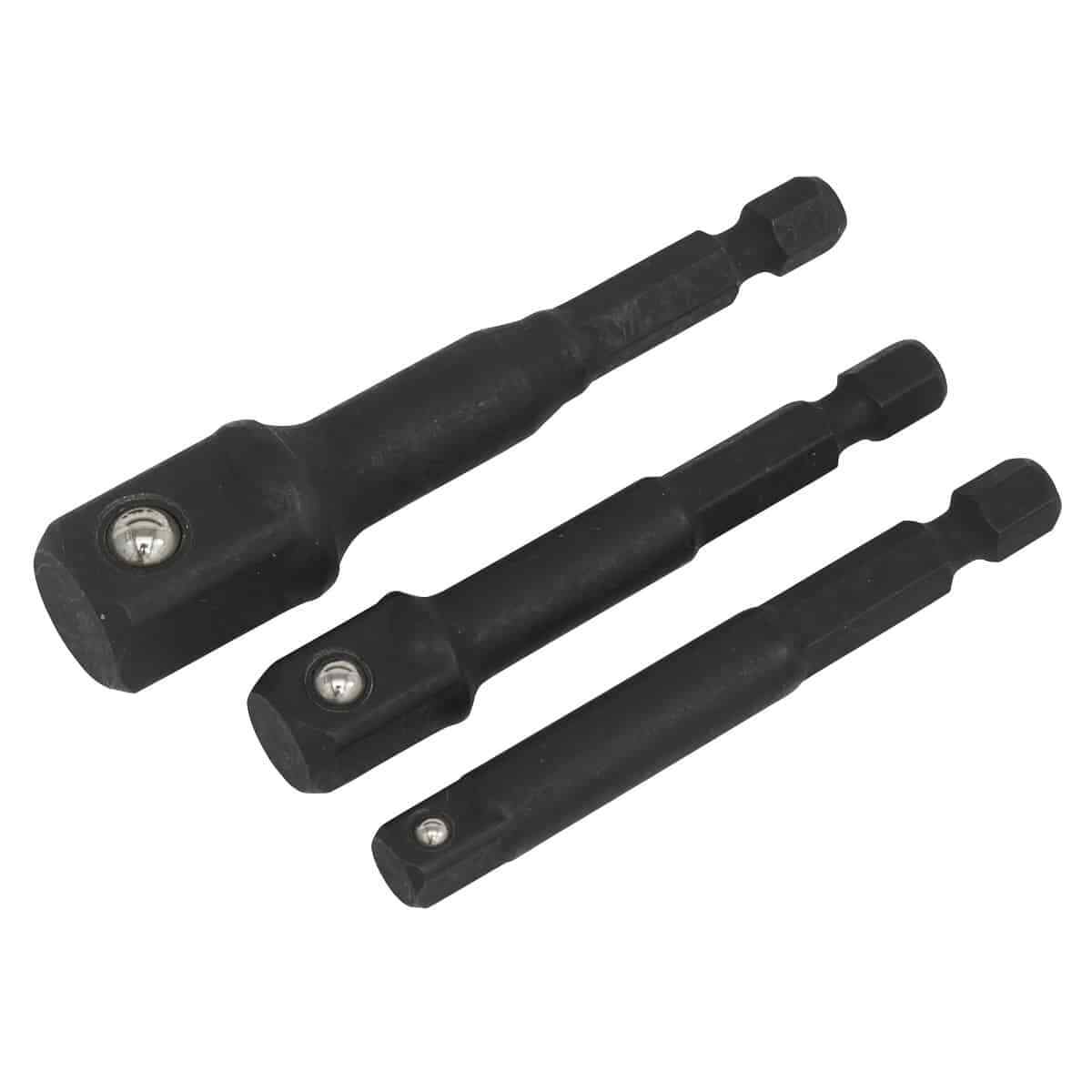 Sealey Impact Socket Adaptor Set 3pc Garage Workshop DIY